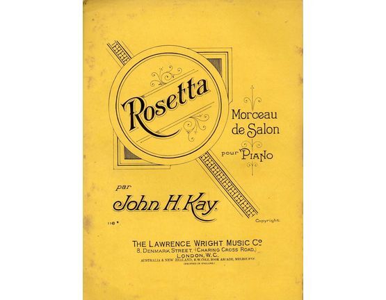 7885 | Rosetta - Morceau de Salon pour Piano