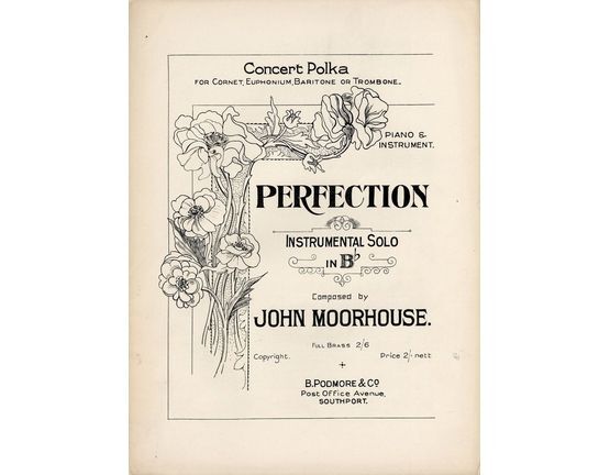 7898 | Perfection concert Polka - Instrumental Solo in B flat with Piano Accompaniment
