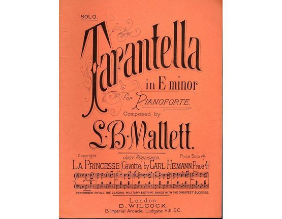 7919 | Tarantella - In E minor - For the Pianoforte