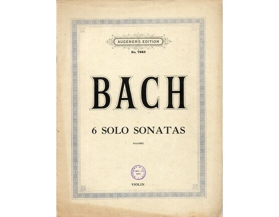 7977 | Bach - 6 Solo Sonatas - For Violin