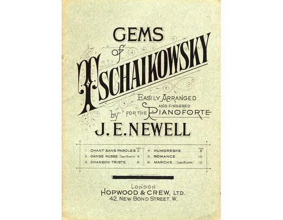 7993 | Gems of Tschaikowsky Series No 1 - Easily arranged for the Pianoforte