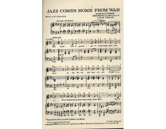 8047 | Jazz Comes Home From War - Song