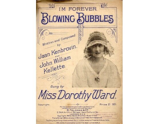 8068 | Im Forever Blowing Bubbles - Song featured by Fred Barnes, Nancy Benyon, Dorothy Ward