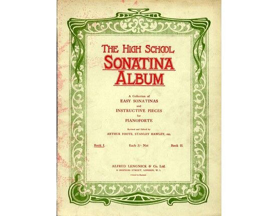 8069 | The High School Sonatina Album - A Collection of Easy Sonatinas and Instructive Pieces for the Pianoforte - Book 1