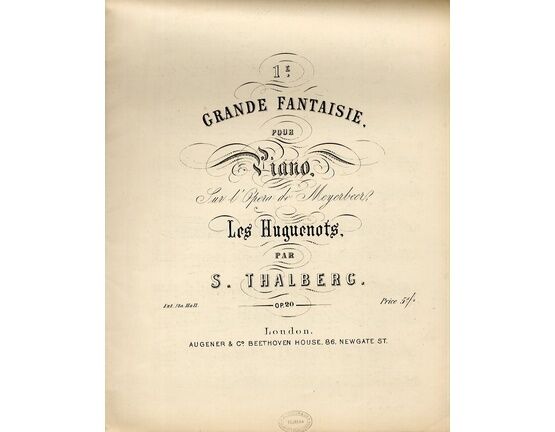 8080 | 1e Grand Fantaisie pour piano Sur l'opera de Meyerbeer Les Huguenots - Op. 20