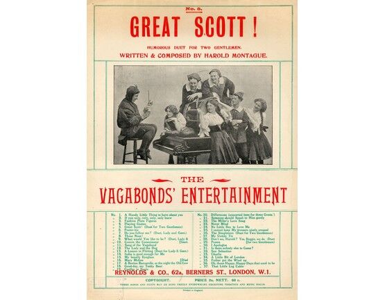 8098 | Great Scott - Humorous Duet for Two Gentlemen from "The Vagabonds' Entertainment"