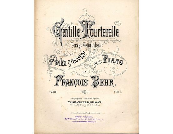 8108 | Gentille Tourterelle (Herzig Tauebchen) - Polka gracieuse pour Piano - Op. 460