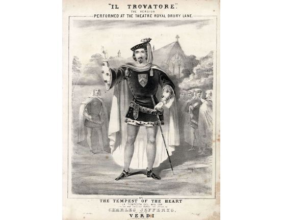 8124 | The Tempest of the Heart (la Tempesta Del Mio Cor) - English and Italian Words - Il Trovatore the Version performed at the Theatre Royal Drury Lane