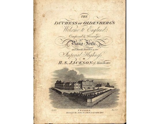 8133 | The Duchess of Oldenberg's Welcome to England - For Pianoforte