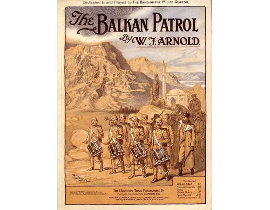8186 | The Balkan Patrol - For Piano Solo - Dedicated to and played by the band of the 1st Life Guards