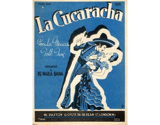 8190 | La Cucaracha - Popular Mexican Folk Tune - Song Version