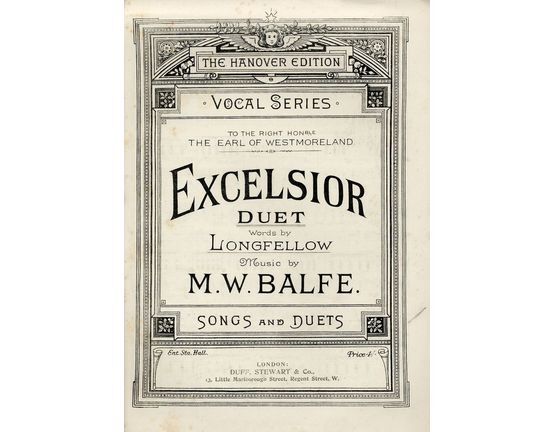 8192 | Excelsior - The Hanover Edition Vocal Series - For Soprano and Contralto Voices - Vocal Duet
