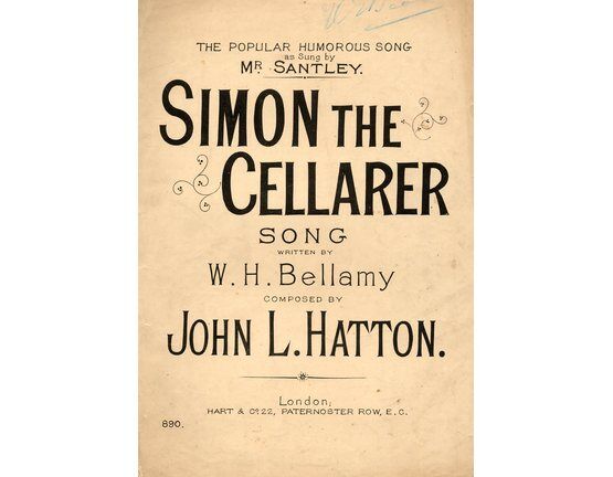 8194 | Simon The Cellarer - Song in the key of D Major - Sung by Mr Santley