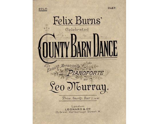 8208 | County Barn Dance - Easily arranged for the Pianoforte