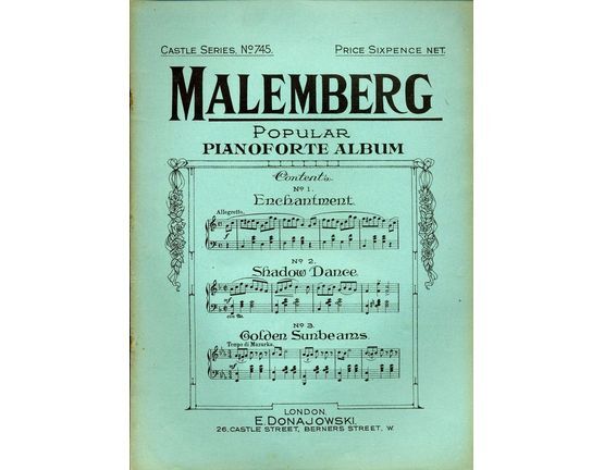 8237 | Malemberg Popular Pianoforte Album - Castle Series No. 745
