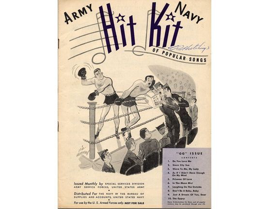 8282 | Army Navy Hit Kit of Popular Songs - Issued Monthyly by Special Services Division, Army Service Forces, United States Army - GG issue