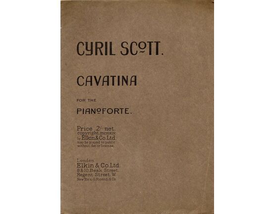 8291 | Cavatina - For the Pianoforte