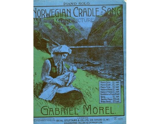 8311 | Norwegian Cradle Song (Tone Picture)  - Piano Solo