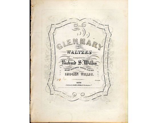 8639 | Glen Mary Waltzes - No. 1 - Affectionately dedicated to the composers niece Imogen Willis - For Piano Solo