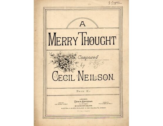 8646 | A Merry Thought - Piano Solo Piece