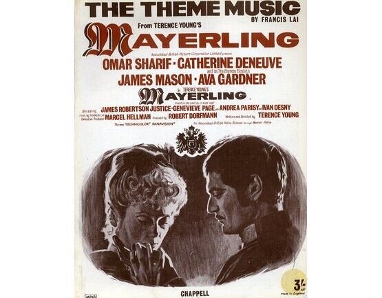 8726 | Theme from "Mayerling" - Featuring Omar Sharif - For Piano