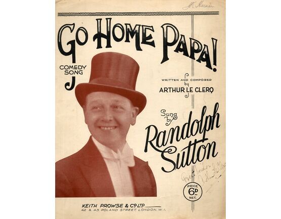 8929 | Go Home Papa - Comedy Song Sung by Randolph Sutton