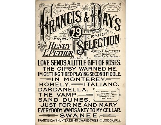 9 | Francis and Days 29th Grand Selection, arranged by Henry E Pether