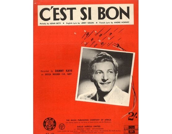9042 | C'est Si Bon (It's So Good) - Song from the London Casino Revue "Latin Quarter" - In French and English