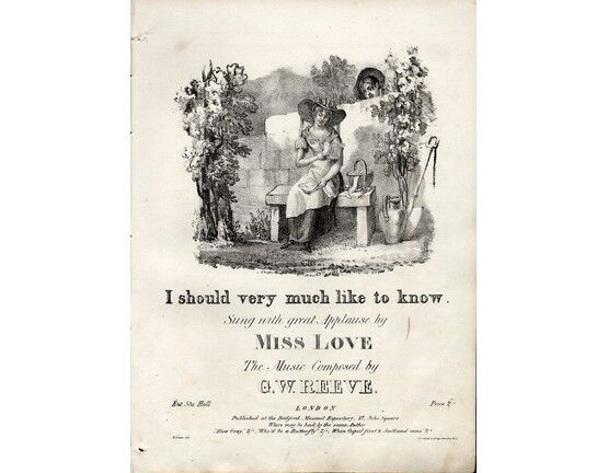9060 | I Should Very Much Like To Know - Sung with Great Applause by Miss Love