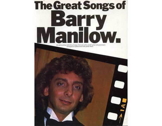 9097 | The Great Songs of Barry Manilow - An outstanding collection of songs from one of the world's great solo performers - Arranged for Piano and Vocal wit
