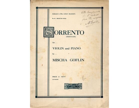 9107 | Sorrento (Serenade) - For Violin and Piano
