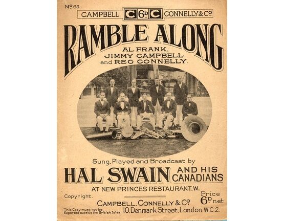 9178 | Ramble Along - Song as Broadcasted by Hal Swain and his Canadians