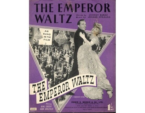 9339 | The Emperor Waltz - From the Film ("The Emperor Waltz") - Featuring Bing Crosby and Joan Caufield