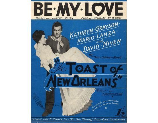 7474 | Be My Love from "The Toast of New Orleans" - Song Featuring Mario Lanza and Kathryn Grayson