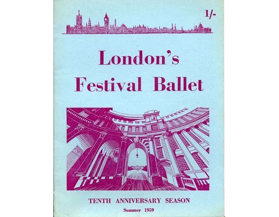 9937 | London's Festival Ballet - Tenth Anniversary Season - Summer 1959 at the Royal Festival Hall Programme