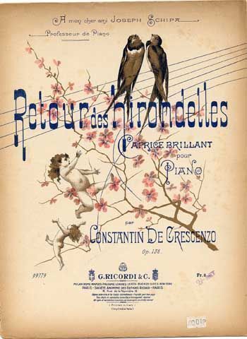 Retour des Hirondelles - Caprice Brilliant for piano solo - Op. 138 ...
