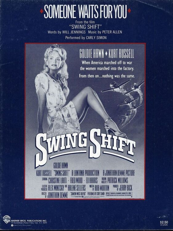 Someone Waits for you - Featuring Goldie Hawn - from the film Swing Shift  only £11.00
