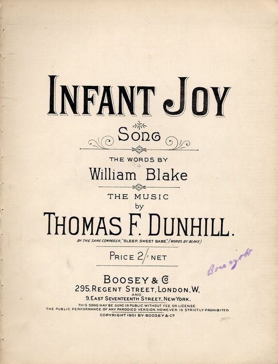 infant joy william blake