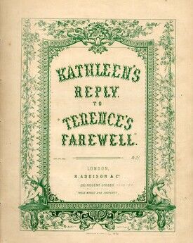 Kathleen's Reply to "Terence's Farewell" - Piano Solo