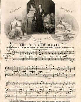 The Old Arm Chair - The Beautiful Ballad  for Piano and Voice - Musical Bouquet No. 382