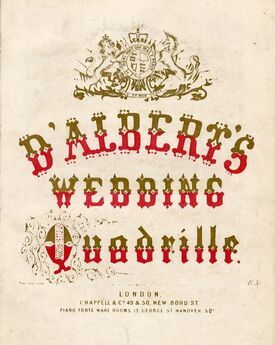 D'Albert's Wedding Quadrille - For Piano Solo
