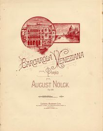 Barcarola Veneziana - Pour Piano Solo - Op. 123