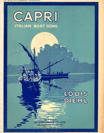 Capri - Italian Boat Song - For Piano Solo - Univeral Musician Series No. 240