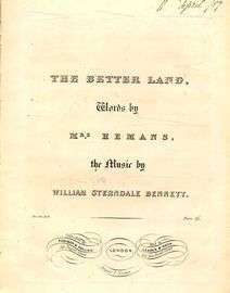 The Better Land - For Voice and Pianoforte