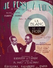 Je Pense a Vous (I Think of You) - Blues Chante par Marino et Norris dans le Film "Le Blanc et le Noir" - French Edition