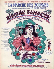 La Marche des Zouaves - 6/8 one step chante de L'Operette "Sidonie Panache" - For Piano and Voice with Ukulele chord symbols - French Edition