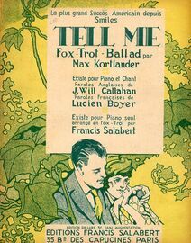 Tell Me - Fox Trot Ballad - Arranged for Piano Solo