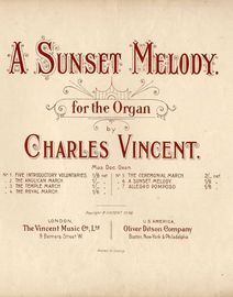 A sunset melody - For the Organ - No. 6