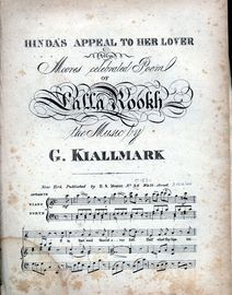 Hinda's Appeal To Her Lover - Song - From 'Lalla Rookh'