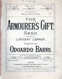 The Armourer's Gift - Song - Key of B Flat Major for Low Voice